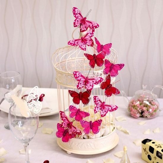 Papillon décoration table de urne mariage MDU2