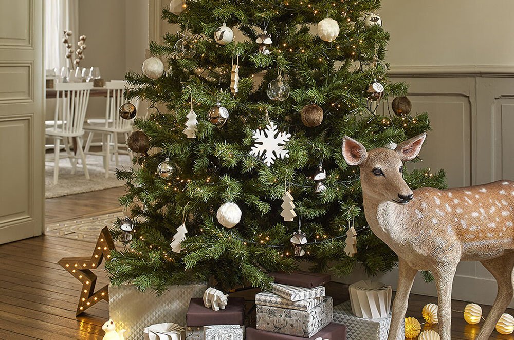 décorer les arbres de Noël maisons arbolcon bambi