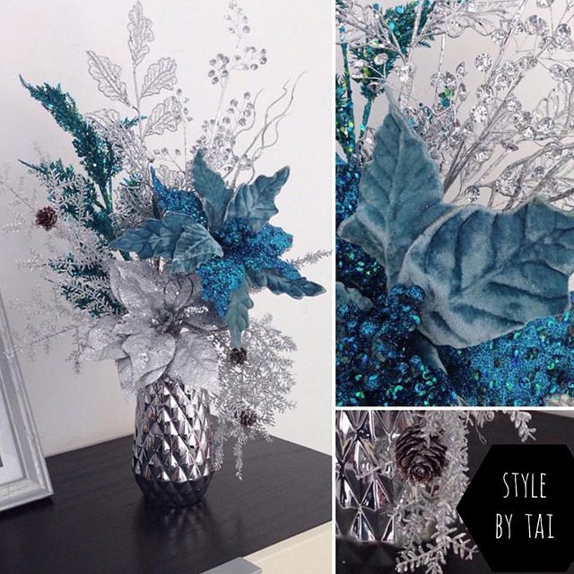 Arrangement de Noël dans les chambres bleues 2018