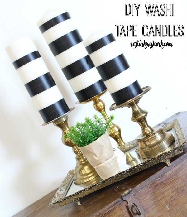 Bougies de bande washi diy noires et blanches "width =" 600 "height =" 696 "srcset =" https://cdn.diys.com/wp-content/uploads/2019/11/DIY-black-and-white-washi -tape-candles.jpg 600w, https://cdn.diys.com/wp-content/uploads/2019/11/DIY-black-and-white-washi-tape-candles-259x300.jpg 259w "tailles =" (largeur maximale: 600px) 100vw, 600px