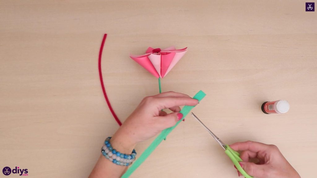 vlastnoručný 3D papier kvetinový pás papier