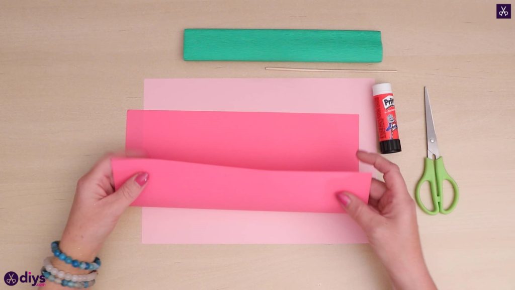 DIY papier 3D kvetinový papier