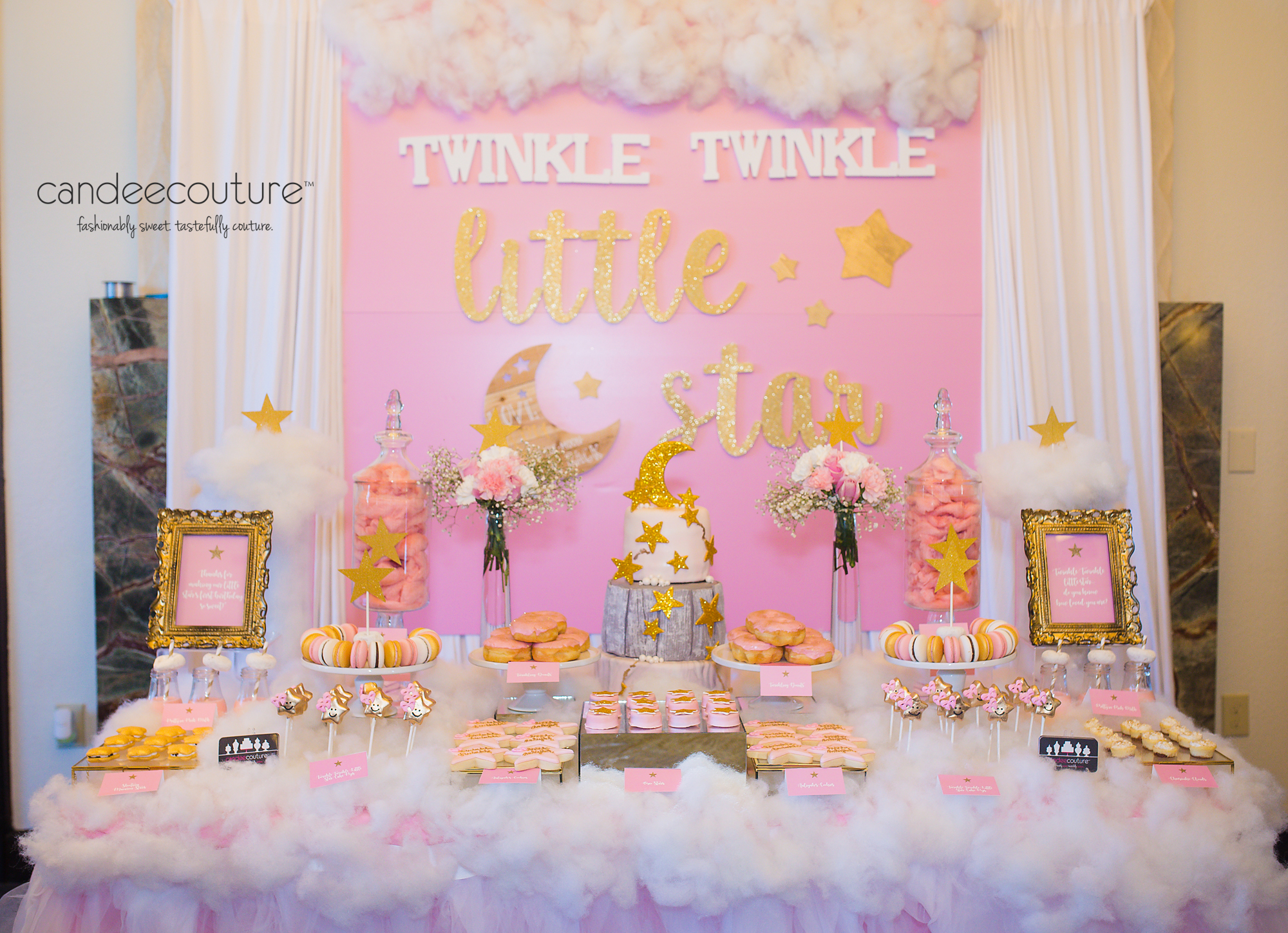 Table de dessert baby shower Twinkle Little Star