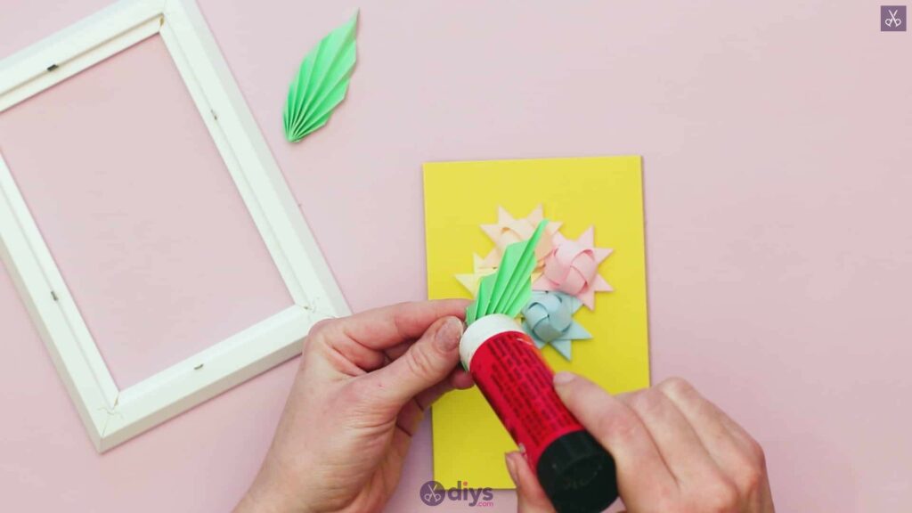 Diy origami flower art step 12r