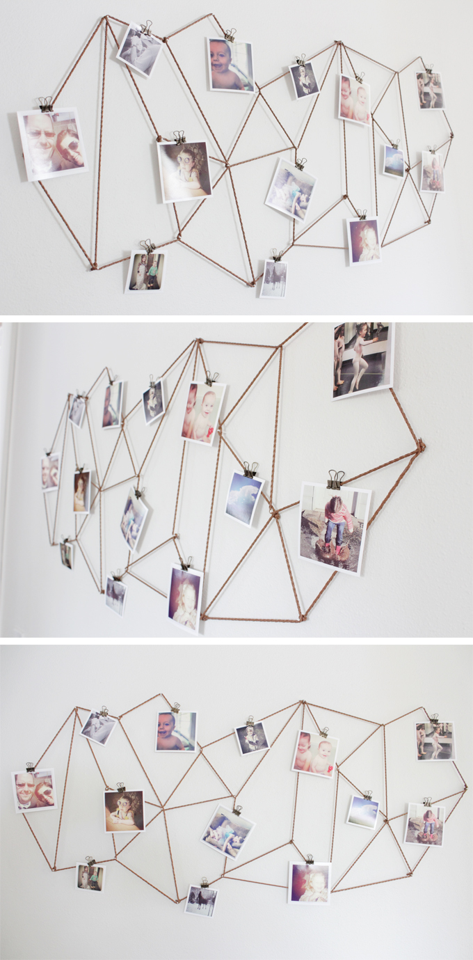 Collage de photo de chaîne géométrique bricolage