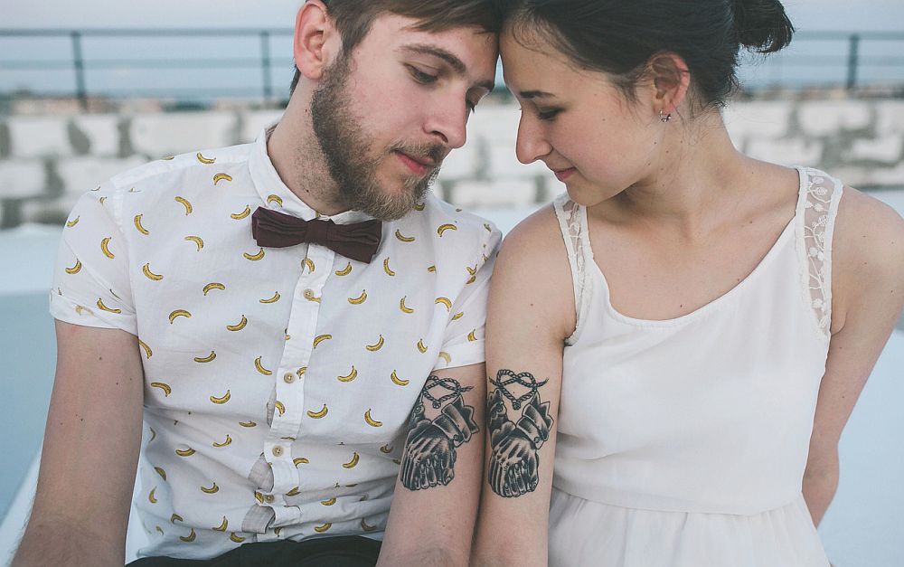 Idées de tatouages ​​de mariage - beau couple