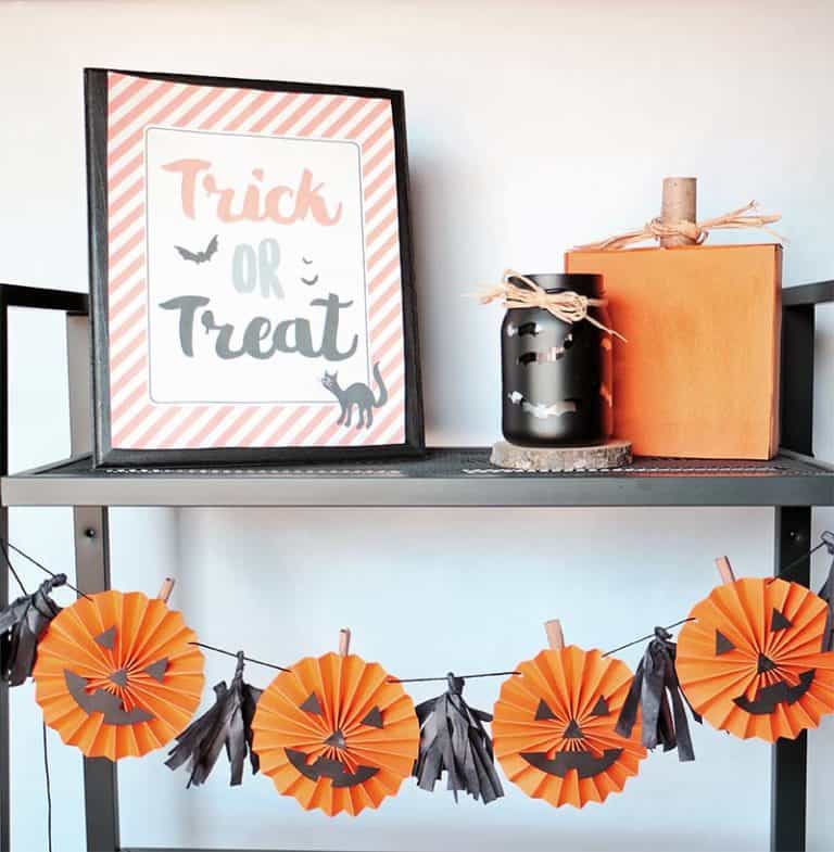 Guirlande de citrouille Rosette DIY pour Halloween