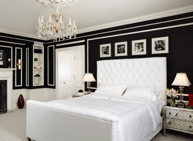 Chambres en noir et blanc
