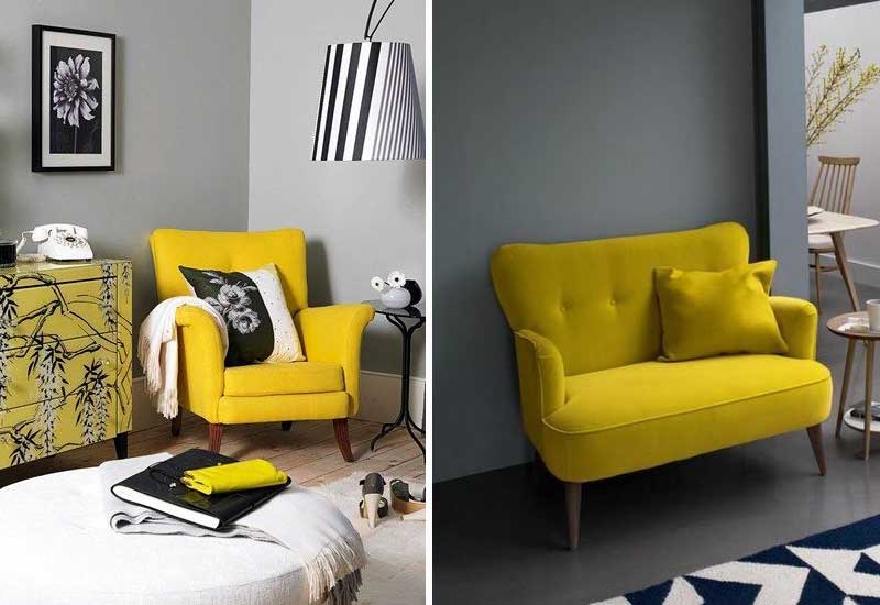 Gris et jaune, couleurs Pantone 2021