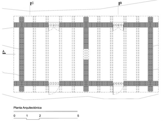 Plan d'étage de deux chambres pour Adobe Construction