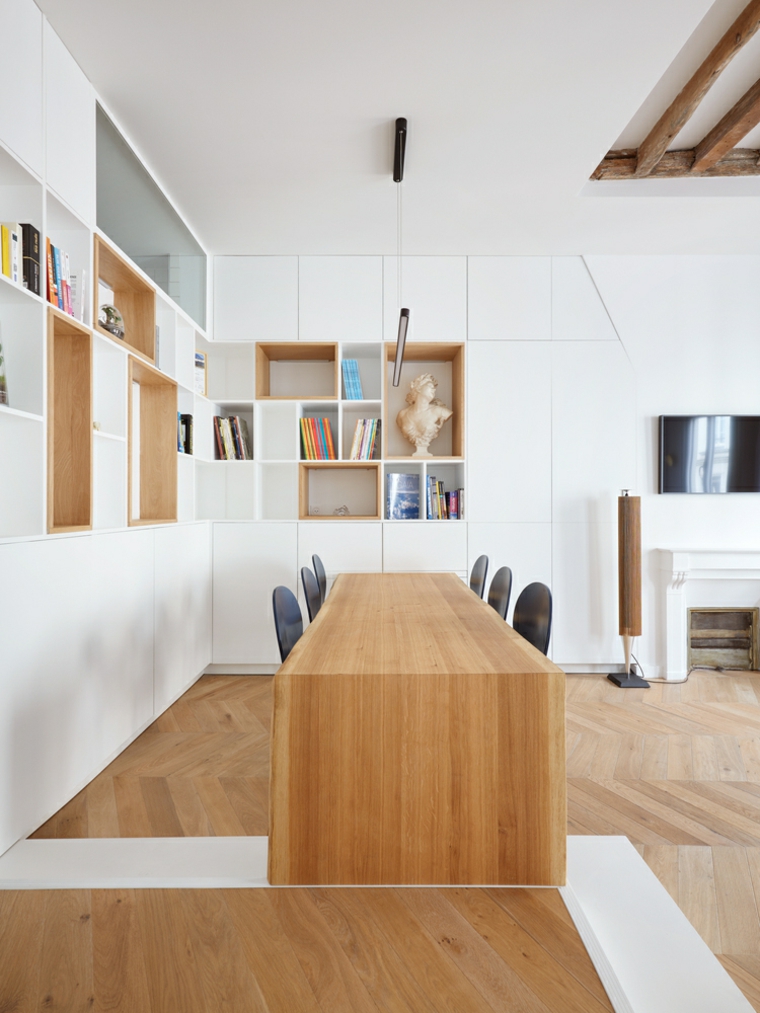 Appartement décloisonné avec espaces de rangement intégrés