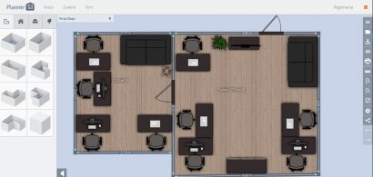 Plans de maison de conception d'application Planner5D