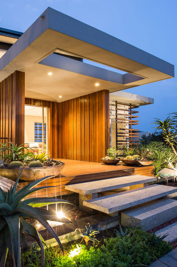 modern hus veranda design