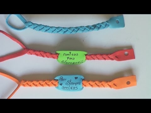 artisanat-pour-la-fête des pères-avec-bracelet-caoutchouc-eva