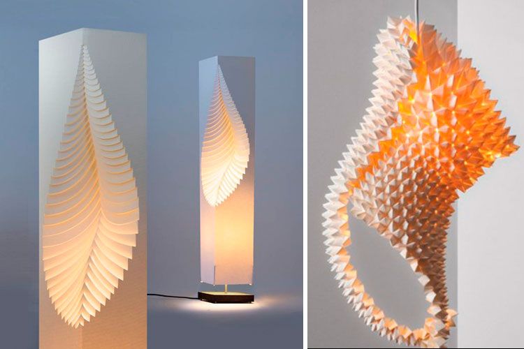 Lampes en papier design