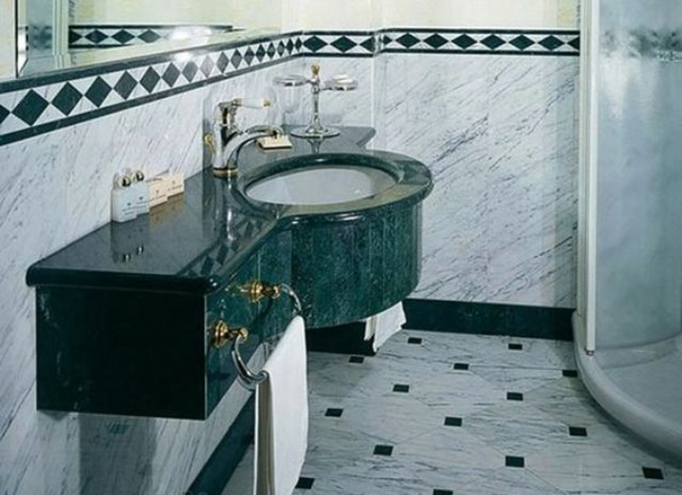 vasque de luxe en marbre vert
