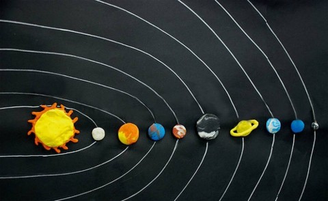 Le système solaire à Plastelin