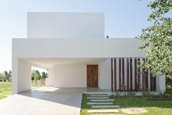 Conception de maison minimaliste à deux étages