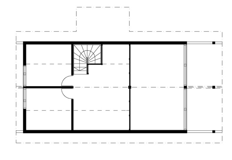 Plan maison de campagne avec mezzanine