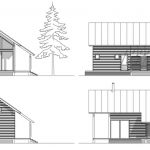 Plans d'élévation de maison de campagne