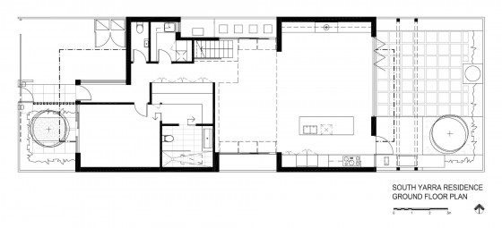 Plan de maison moderne à deux étages