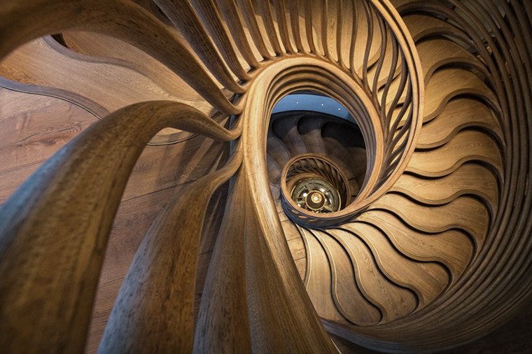 plancher détaillé escalier intérieur