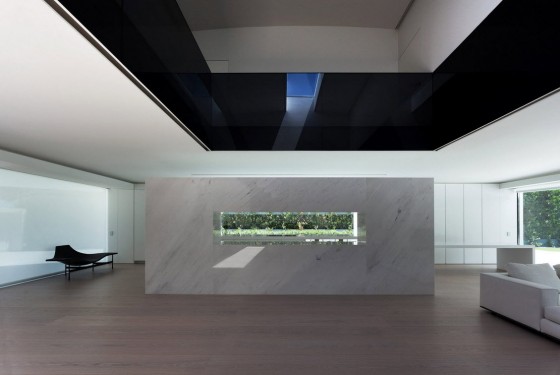 Design d'intérieur de maison ovale moderne