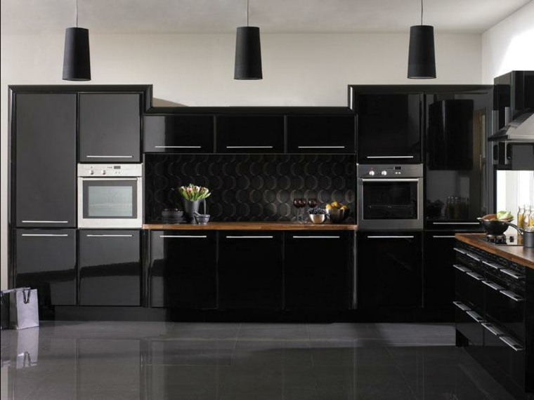 decoration-interieur-cuisine-noire-moderne