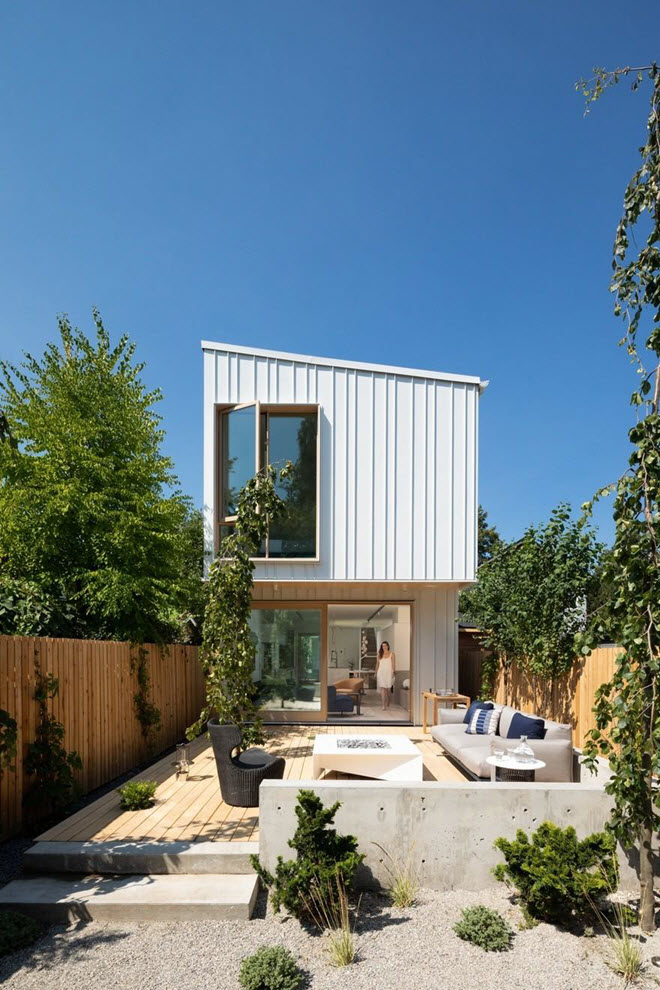 Façade de maison minimaliste Conception de façade de maison minimaliste à deux étages