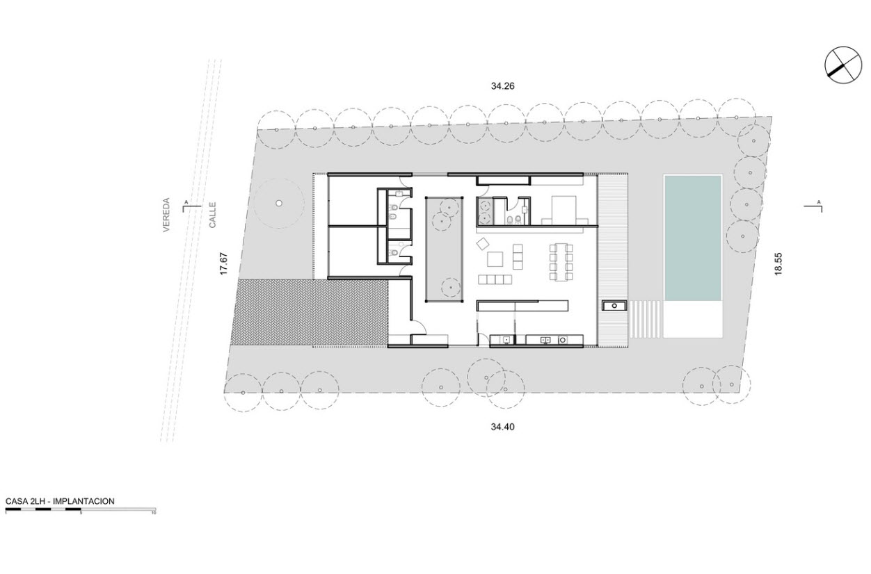 Plan maison un étage trois chambres