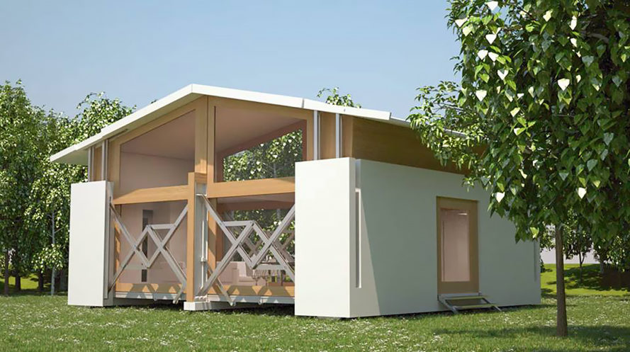 Maison préfabriquée réversible Petite maison préfabriquée réversible