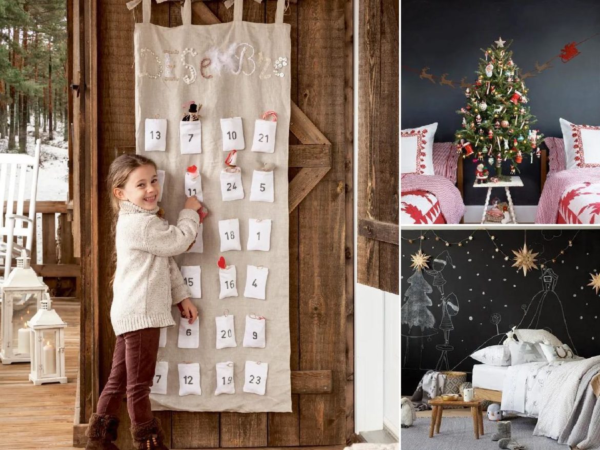 Decoración de habitación para niños en Navidad 2020