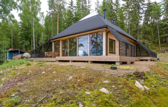 Conception de petite maison de campagne en bois