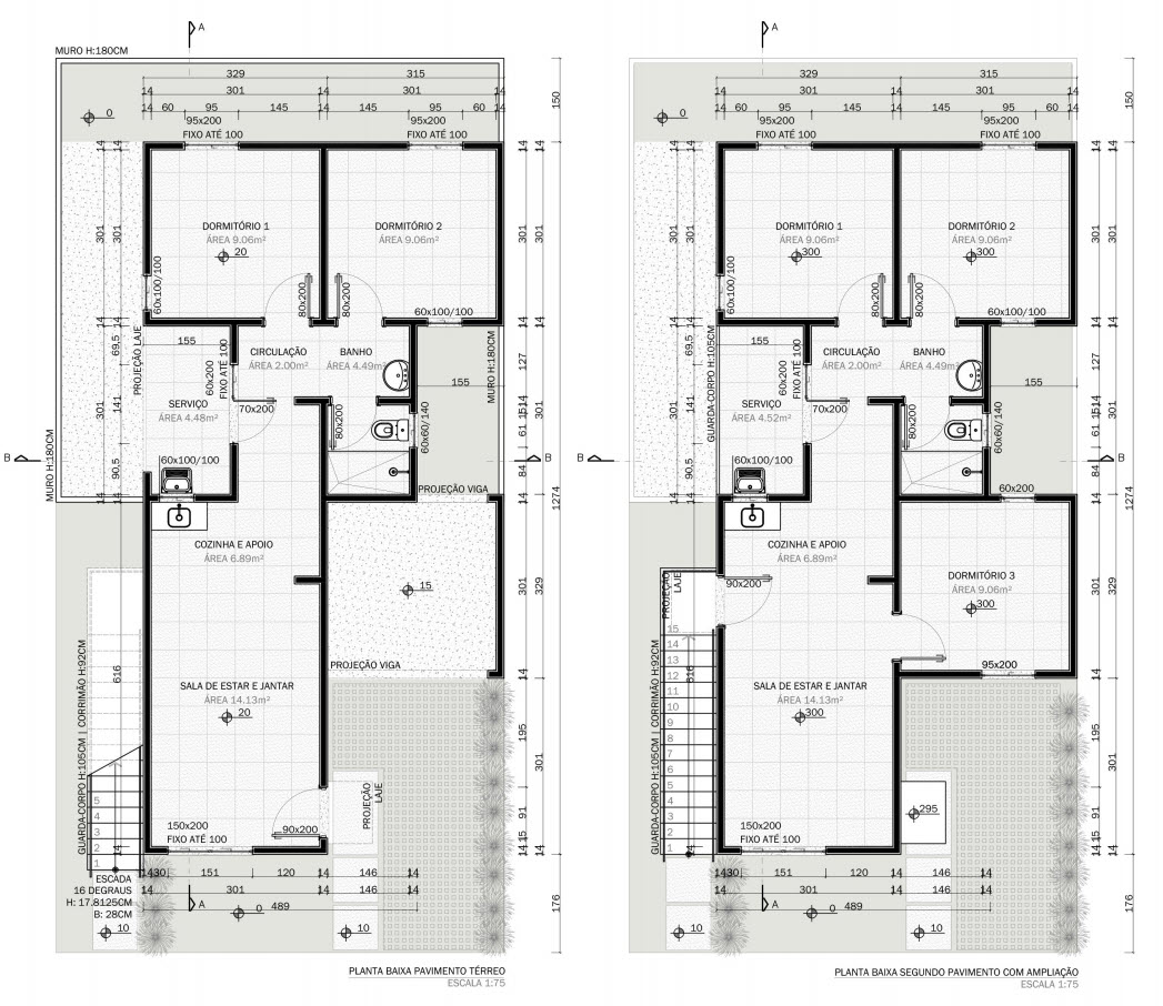 Plans de maison minuscule à deux étages abordables