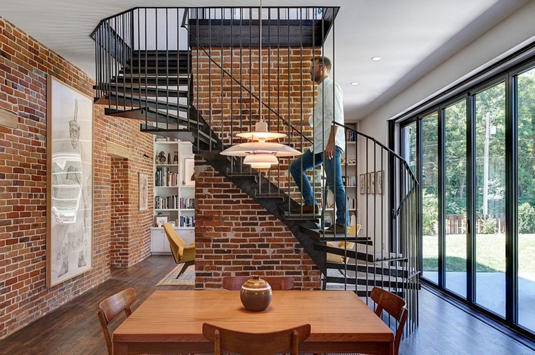 escalier en colimaçon-intérieur-moderne