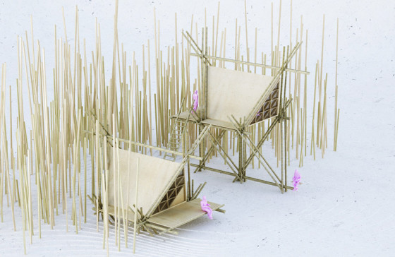 Projet de modèle de maison en bambou