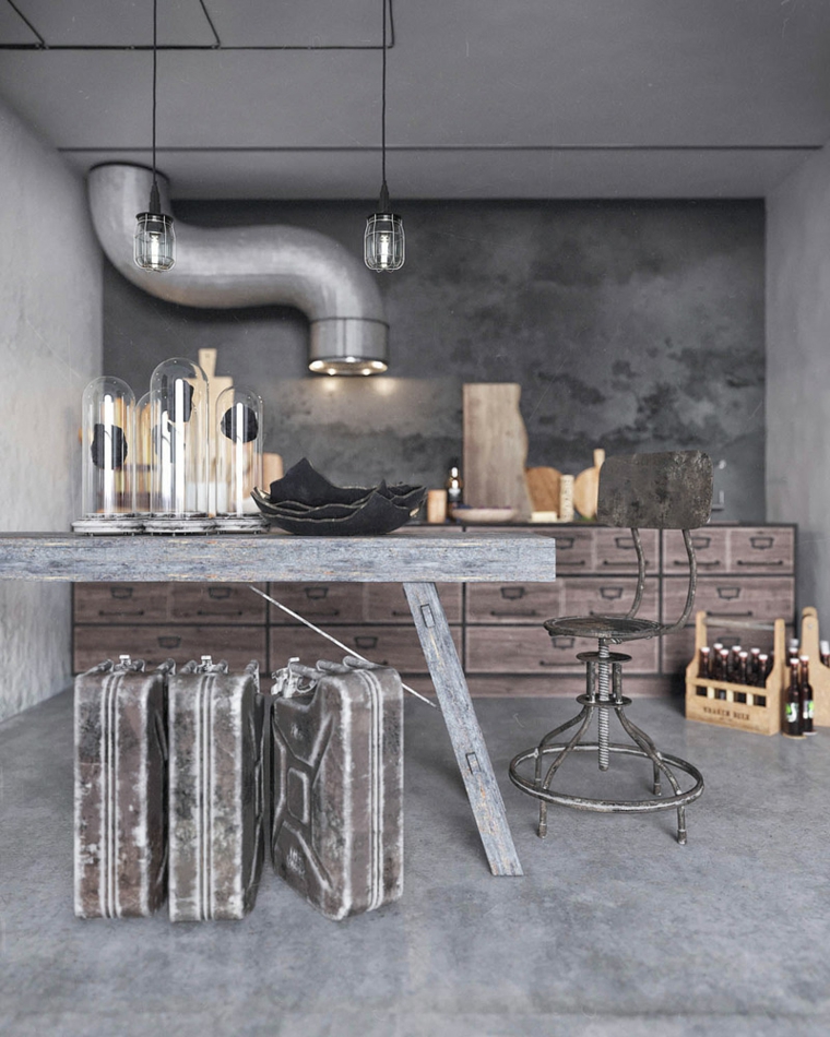 style rustique-industriel