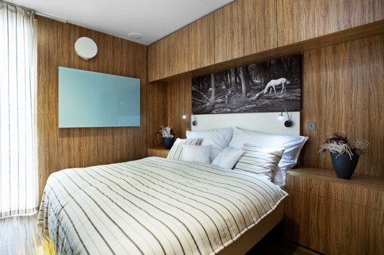 Conception de chambre à coucher préfabriquée en bois