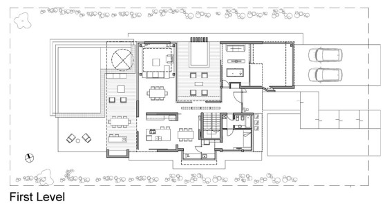 Plan du premier étage de la maison