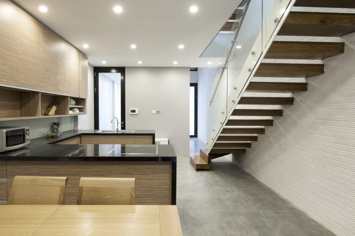 Diseño de cocina pequeña moderna