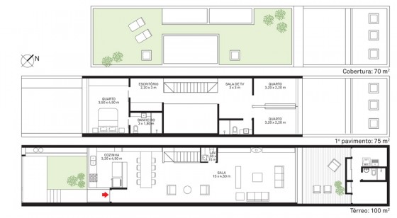 Plans de maison étroits à deux étages