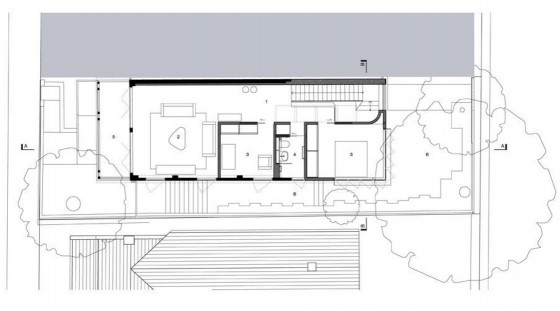 Plan d'une petite maison à deux étages - Deuxième étage