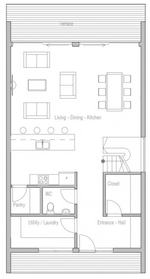 Plan de maison à deux étages 100 mètres carrés