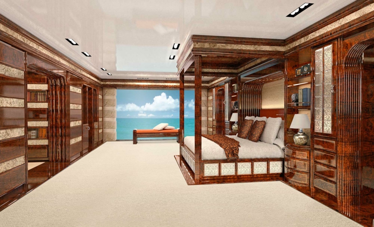 intérieur de yacht de luxe