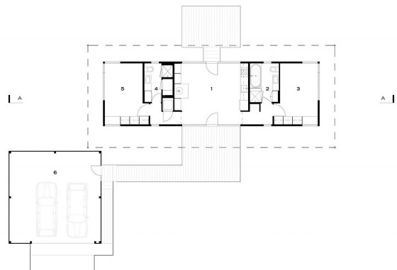 Petit plan de maison de deux chambres