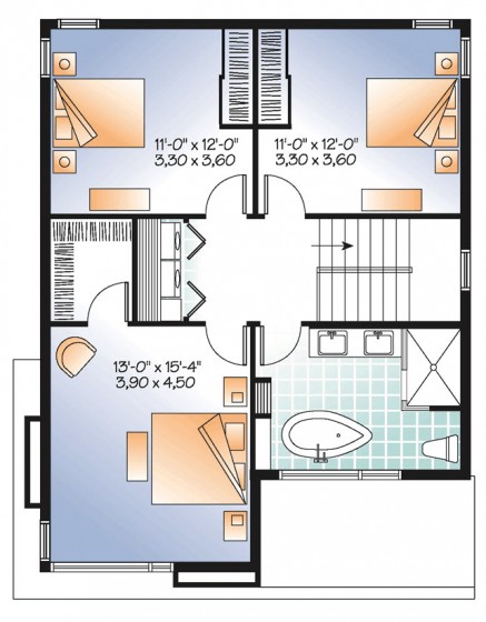 Plan de maison construit petit terrain 2 Plan de maison construit petit terrain 2