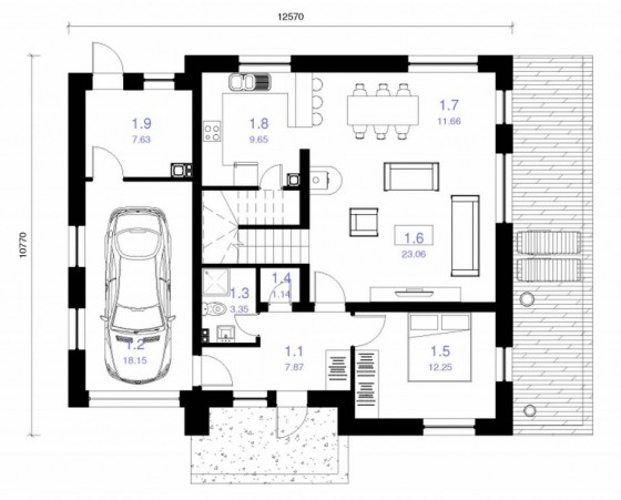 Plan de la maison 120 m2 Plan de la maison 120 m2