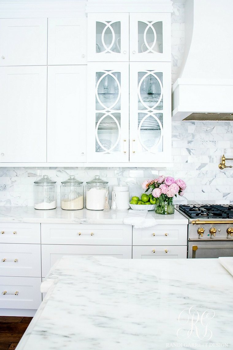 comptoirs de cuisine en marbre-designs-spectaculaires-style moderne