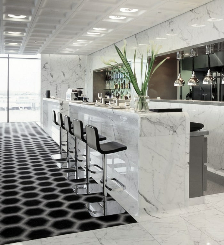 comptoirs de cuisine en marbre-cuisine-bar-design original-style moderne
