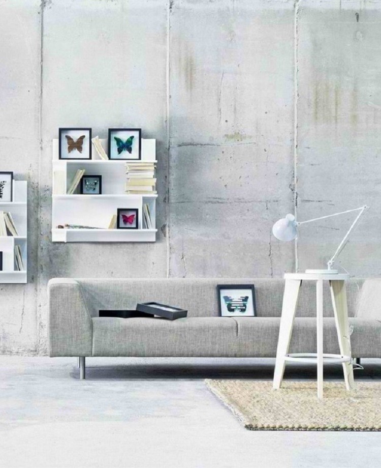étagères de papillons de canapé de style minimaliste